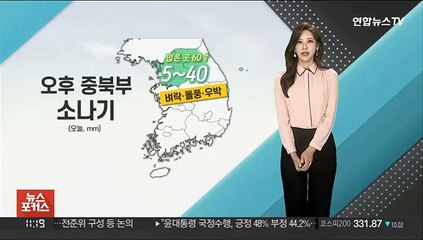[날씨톡톡] "요즘 소나기 자주 내리네"…서쪽 낮더위·동쪽 선선