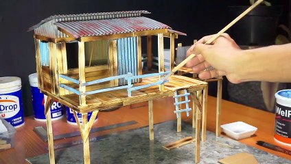 Make A Fishermans House Diorama Aquarium  DIY AQUARIUM DECORATIONS IDEAS