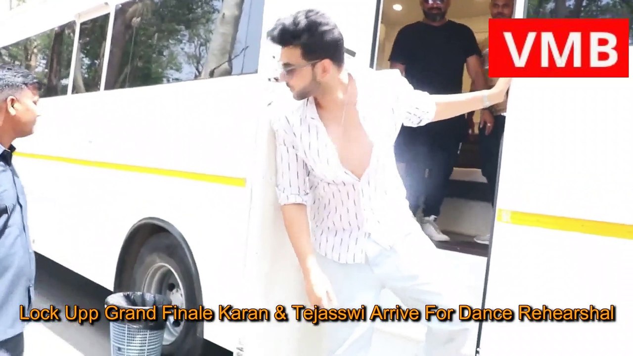 Lock Upp Grand Finale Karan Kundra & Tejasswi Prakash Arrive For Dance Rehearshal At Lock Upp Sets