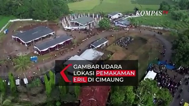 Gambar Udara Lokasi Pemakaman Anak Ridwan Kamil Eril di Cimaung