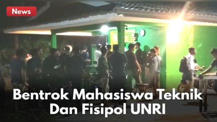 Gara-Gara Futsal, Mahasiswa UNRI Bentrok Bawa Besi Dan Senjata !!