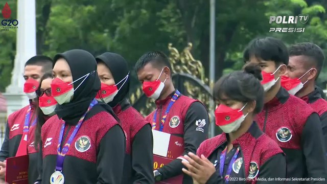 Presiden Menerima Tim 31st Sea Games Vietnam 2021 Tahun 2022, Istana Merdeka, 13 Juni 2022