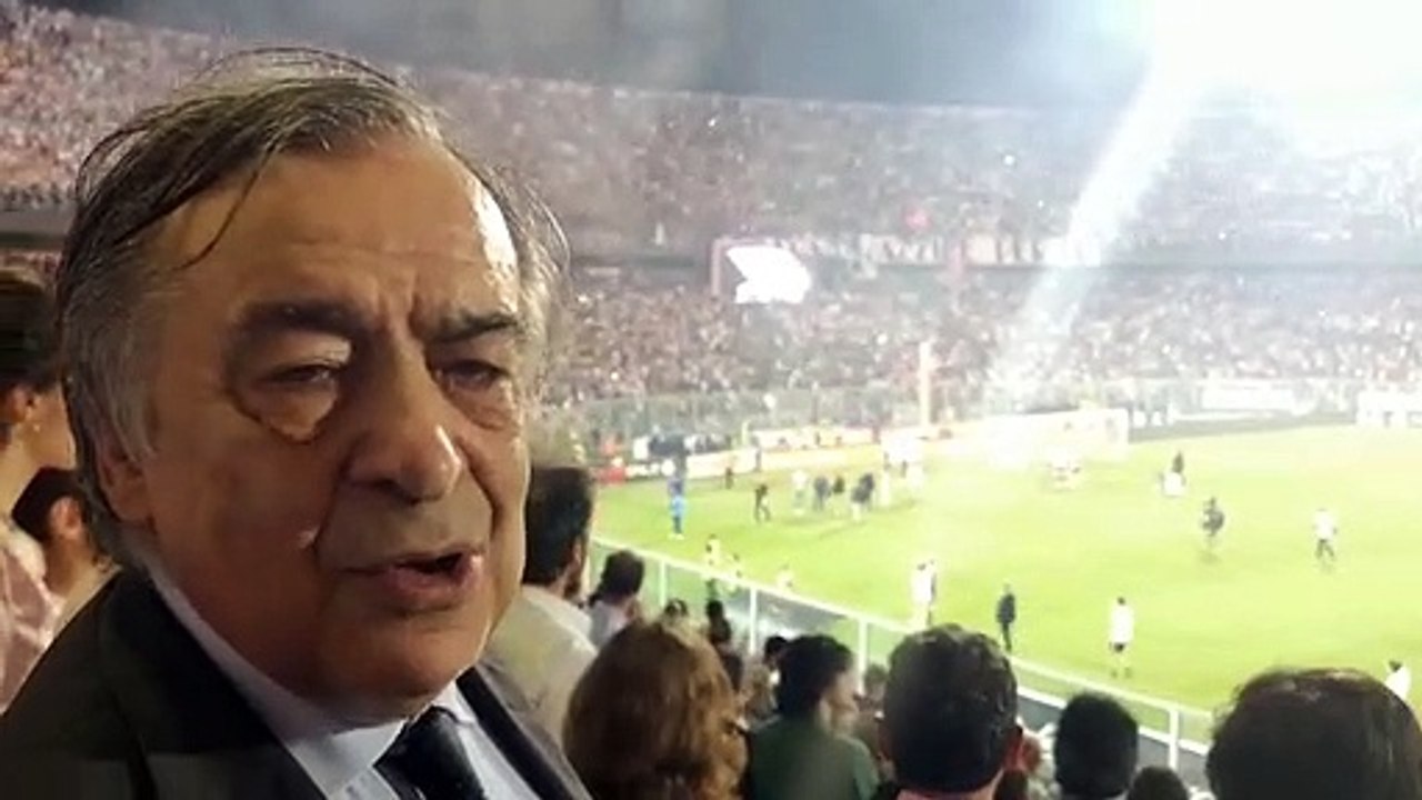 Orlando allo stadio per la promozione del Palermo: «Missione compiuta»