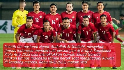 Indonesia vs Nepal, Pelatih Timnas Nepal Gemetar Hadapi Indonesia (AFC Qualifiers 2023)