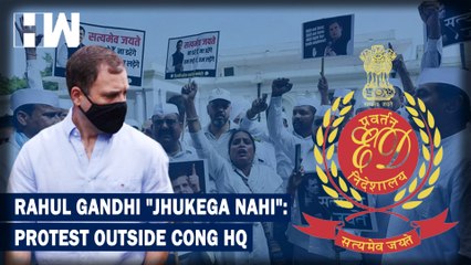 "Rahul Gandhi, Not Savarkar": Huge Congress Protest Ahead of Rahul Gandhi's ED Appearance