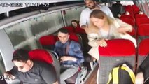 Servis aracında film sahnelerini aratmayan hırsızlık! Kendi çantasıymış gibi alıp kayıplara karıştı