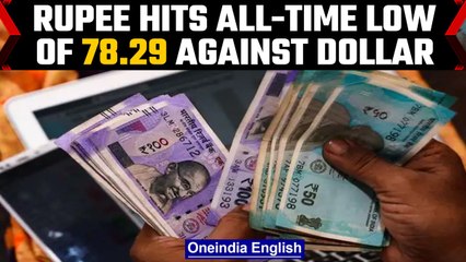 Rupee falls by 36p, hits new all-time low at 78.29 per US Dollar for first time | Oneindia News*news