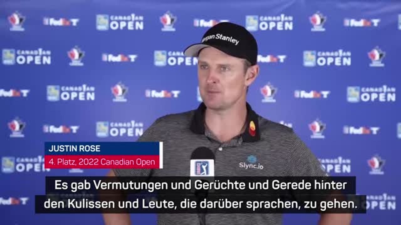 Rose: LIV Tour sorgt für “beunruhigende Zeit”