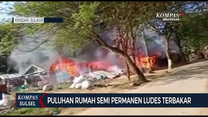 Puluhan Rumah Semi Permanen Ludes Terbakar