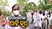 P. Chidambaram Ignored Argus News Reporter Question while Protesting for Rahul Gandhi in New Delhi