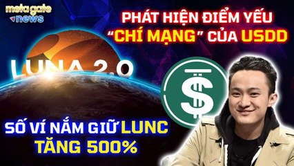 Tin Tức Crypto - Phát hiện điểm yếu chí mạng của USDD - Lượng ví LUNC tăng 500% -MetaGate News 10-06