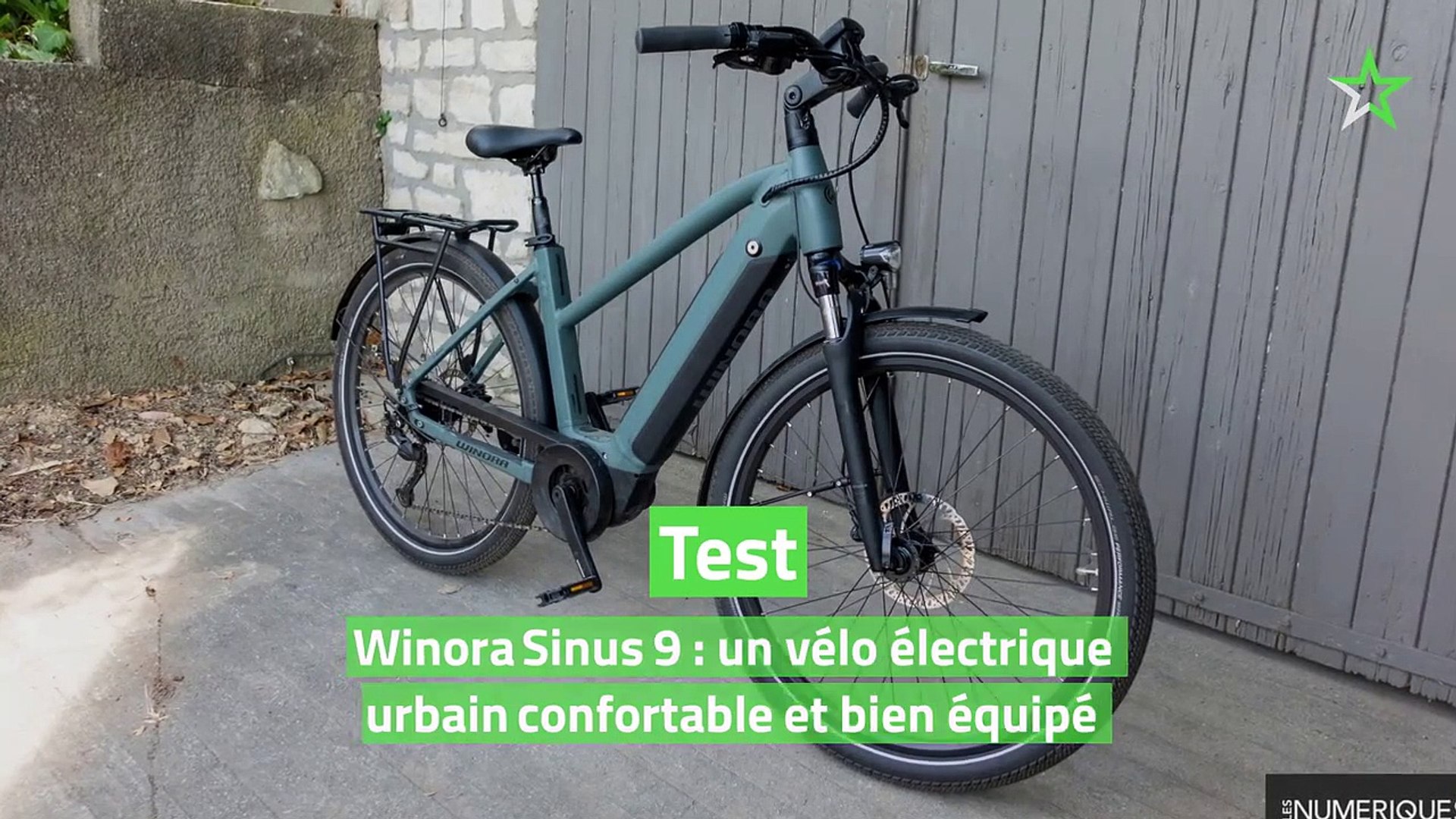 Test Winora Sinus 9 : un vélo électrique urbain confortable et bien équipé  - Vidéo Dailymotion