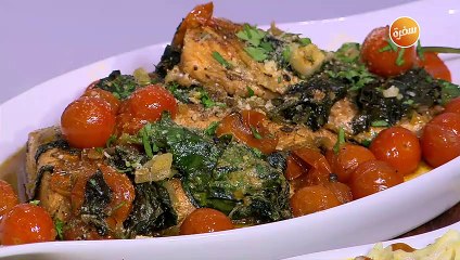 مكرونة بالسلمون  | غادة جميل
