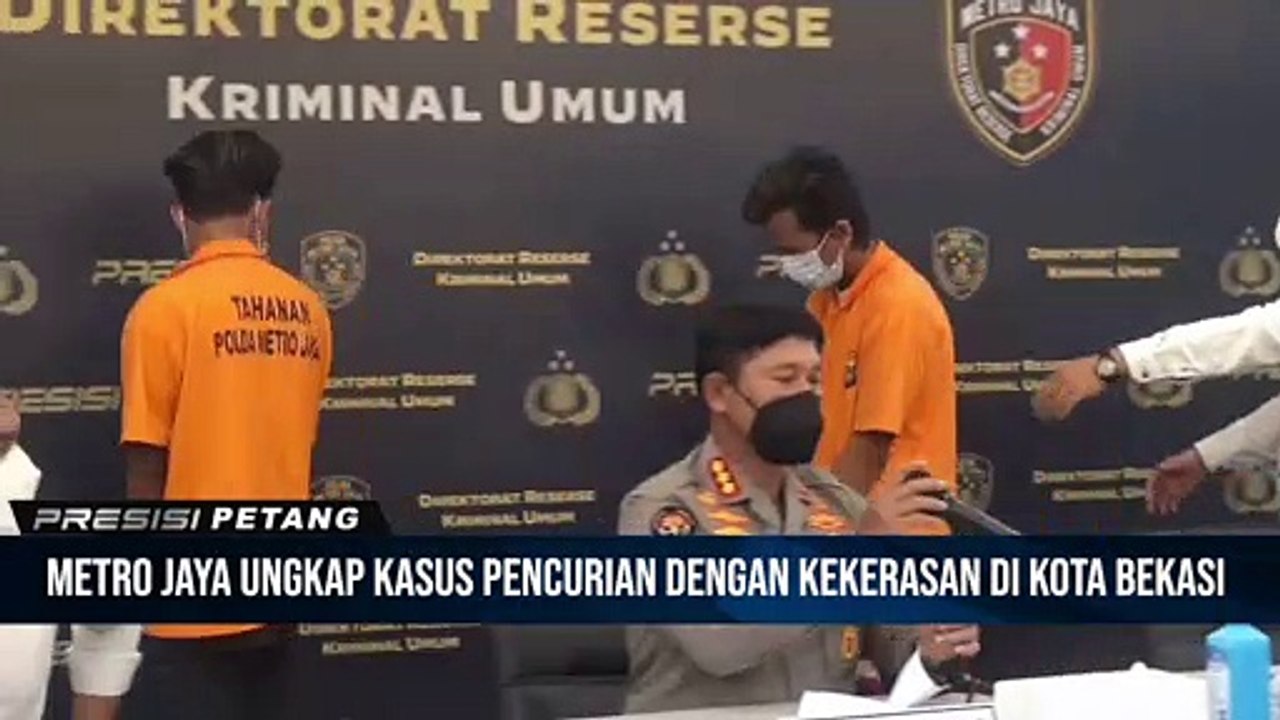 Subdit Resmob Polda Metro Jaya Rilis Kasus Pencurian Dengan Kekerasan