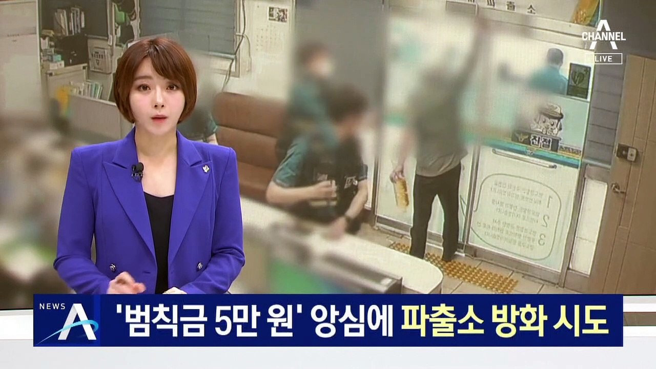 ‘범칙금 5만 원’에 앙심…파출소 방화 시도한 50대 체포