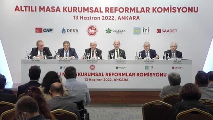 Altı Siyasi Partinin 'Kurumsal Reformlar Komisyonu' Toplandı... Deva Partili Çanakcı: "Strateji ve Planlama Teşkilatı'nı İvedilikle Kuracağız"