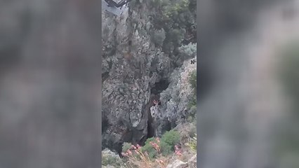 Mahsur kalan 4 dağcı böyle kurtarıldı
