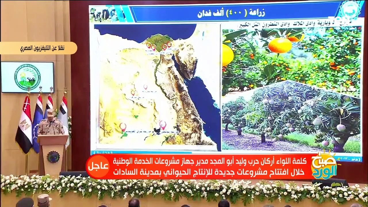 اللواء وليد أبو المجد يستعرض أمام الرئيس السيسي أهم المشروعات التي نفذها جهاز مشروعات الخدمة الوطنية
