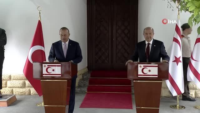 Dışişleri Bakanı Mevlüt Çavuşoğlu, KKTC Cumhurbaşkanı Ersin Tatar ile düzenlediği basın toplantısında Türkiye Doğu Akdeniz'de hem kendi haklarını...