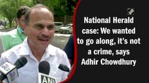 National Herald case: We wanted to go along with Rahul Gandhi to ED office, it’s not a crime, says Adhir Chowdhury