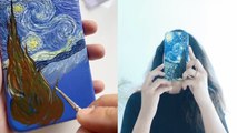 'Talented Indian artist creates mesmerizing illustration of 'The Starry Night' on her phone cover '