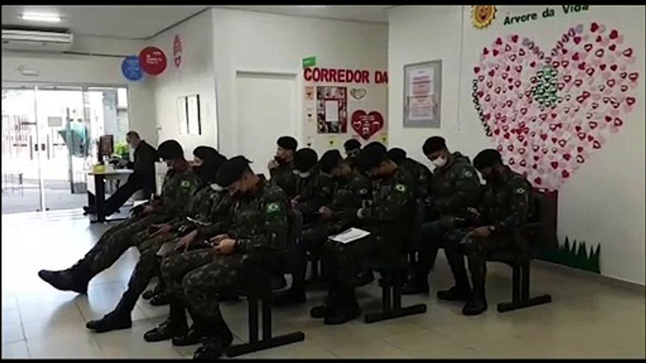 Exército de Cascavel promove campanha de doação de sangue entre os militares