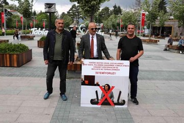 Polise yumruk atan HDP'li vekil Aydemir, Bolu'da protesto edildi