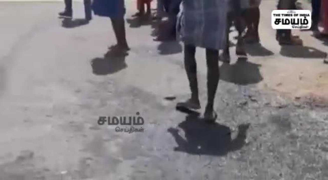 கோளாறான ஏசி; தீப்பிடித்து எரிந்த கார்; தக்க நேரத்தில் உதவிய அமைச்சர் சக்கரபாணி!