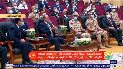 كلمة الرئيس السيسي خلال مشروعات مجمع الإنتاج الحيوانى والألبان بالسادات