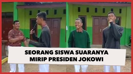 Viral, Seorang Siswa Suaranya Mirip Presiden Jokowi: Presiden RI 1 Ada di SMA 7 Berau