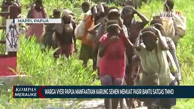Mama Papua Bertindak Kreatif Manfaatkan Karung Semen