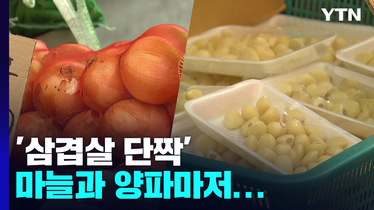 '삼겹살 단짝' 마늘·양파마저 '금값'...치솟는 밥상 물가 / YTN