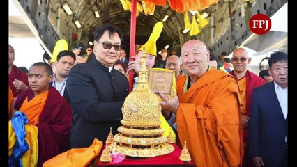 Law Minister Kiren Rijiju Takes Lord Buddha Relics To Mongolia