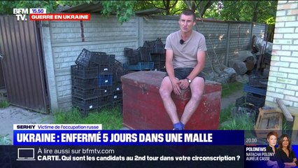 Guerre en Ukraine: il reste enfermé 5 jours dans une malle