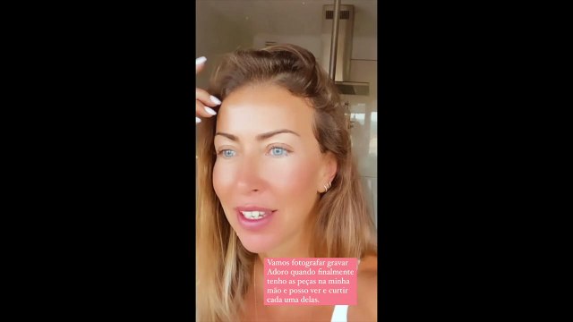 Laura Figueiredo radiante com novo projeto