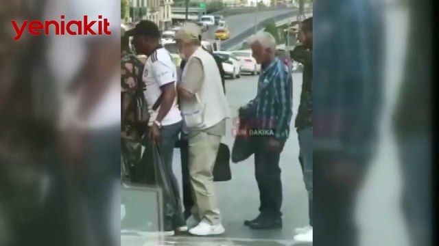 Otobüs durağındaki yankesici bunu hesap edemedi!