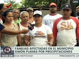 Lara | Gobierno Regional atiende a 54 familias afectadas por las lluvias en el mcipio. Simón Planas