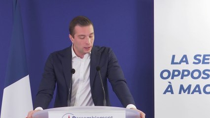 « Cette percée fait du RN, la seule force politique en dynamique », estime Jordan Bardella
