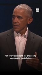 Barack Obama Discusses Keys to Preserving Democracy
