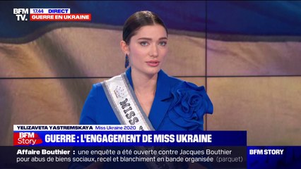 Miss Ukraine: "Si l'Ukraine ne gagne pas, cette guerre continuera"