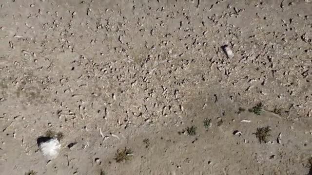 El embalse de Peñuelas en Chile está practicamente seco