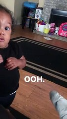 dramatic toddler thinks she s found a scary bug