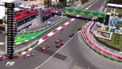 Formula 2 Feature Race Highlights - 2022 Azerbaijan Grand Prix