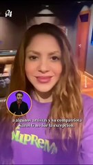 Shakira está orgullosa de todos los logros de su compatriota Karol G