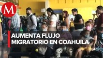 Aseguran a 150 migrantes que viajaban en autobuses en Coahuila