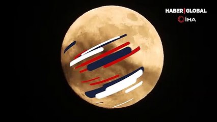 Hatay'da görenleri büyüleyen dolunay, kameralara böyle yansıdı...