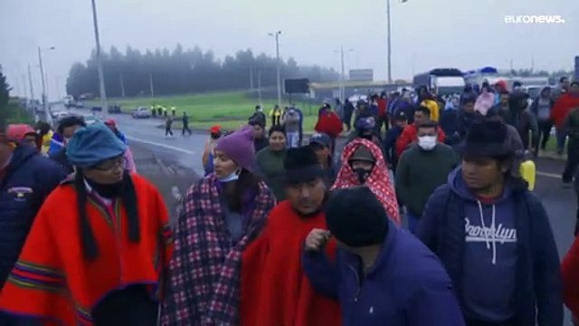 Carreteras cortadas en Ecuador por la movilización de las comunidades indígenas