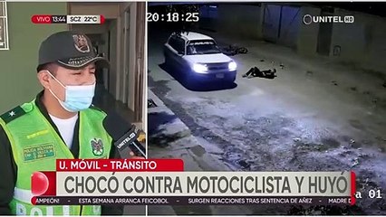 La Policía busca a un conductor que chocó a un motociclista y no lo atendió  (1)