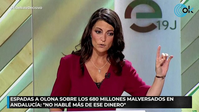 Espadas a Olona sobre los 680 millones malversados en Andalucía: “No hablé más de ese dinero”
