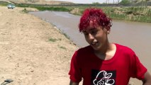 Intenso calor: Nadan en el Río Bravo